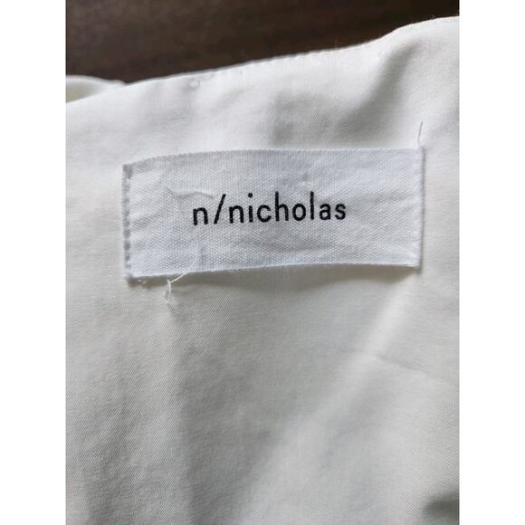 N Nicholas Ponti Off Shoulder Mini Dress in White size 8US msrp $495 - Picture 5 of 11